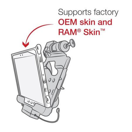 RAM® Key-Locking Power + Data Dock dla Tab Active4 Pro i Tab Active Pro