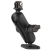 RAM® Double Ball Diamond Plate Mount z adapterem do kamery sportowej