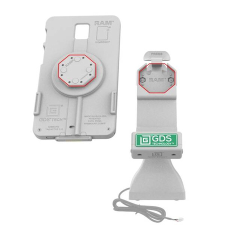 GDS® Uni-Conn™ 7" stacja dokująca na cokole z PoE - szara