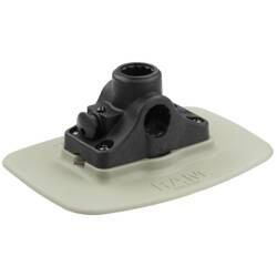 Szara baza samoprzylepna RAM® Bond-A-Base™ z uchwytem RAM ROD® Post/Spline