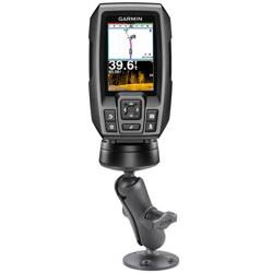 RAM® Composite Double Ball Mount ze sprzętem do Garmin Striker + More