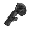 RAM® Twist-Lock™ Suction Cup Base with Double Socket Arm