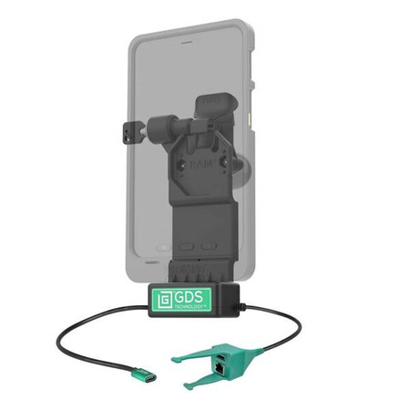 GDS® Uni-Conn™ Lewa blokowana stacja dokująca z zasilaniem z USB-A i RJ45 Data