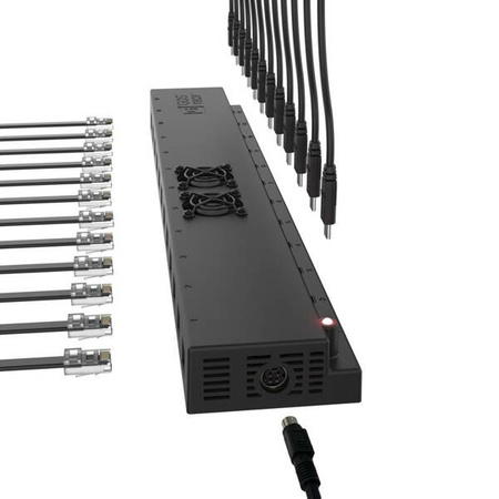 12-portowa ładowarka ścienna GDS® 300W USB-C + RJ45 Power Delivery