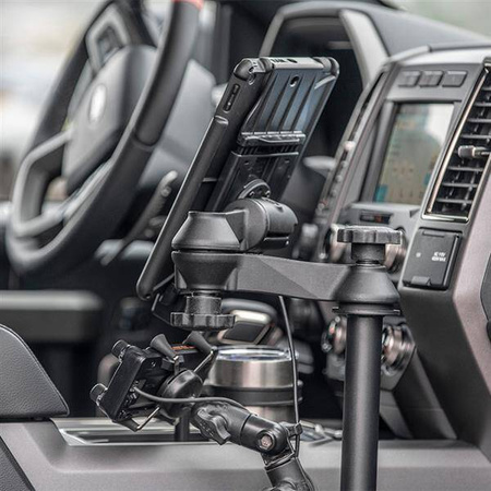 RAM® Tele-Pole™ z tyczkami 8” i 9” oraz podwójnym mocowaniem kulowym