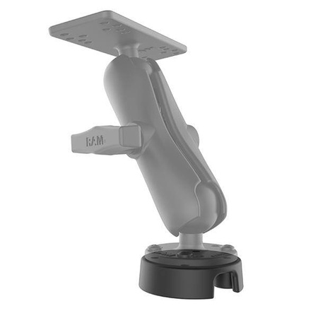 Morski uchwyt elektroniczny RAM® Drill-Down z prowadnicą kabli