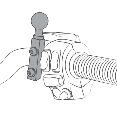 RAM® Mocowanie zbiornika hamulca/sprzęgła do TomTom Start 55, XXL 535 i więcej