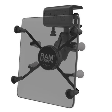 RAM® X-Grip® Mount with Glare Shield Clamp Base for 7"-8" Tablets