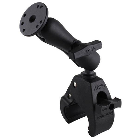 RAM® Tough-Claw™ Large Clamp Double Ball Mount z okrągłą płytką