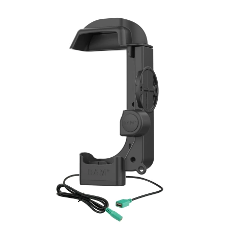 Stacja dokująca z zasilaniem RAM® i pojedynczym portem USB-A do urządzeń Zebra MC3300 i MC3400