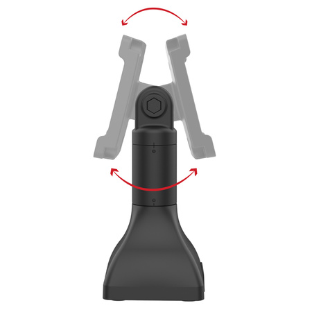 RAM® 7" Pedestal Mount with 100mm & 75mm VESA & Cable Routing
