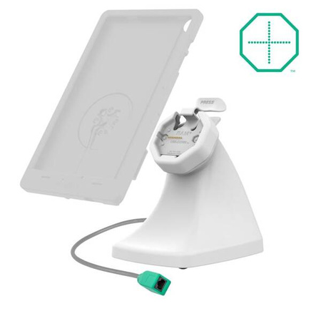 GDS® Uni-Conn™ Powered Snap-In Kiosk Dock with PoE - Gray