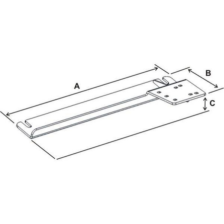 Baza pojazdu RAM® No-Drill™ do Forda Transit Connect + More z lat 10-13