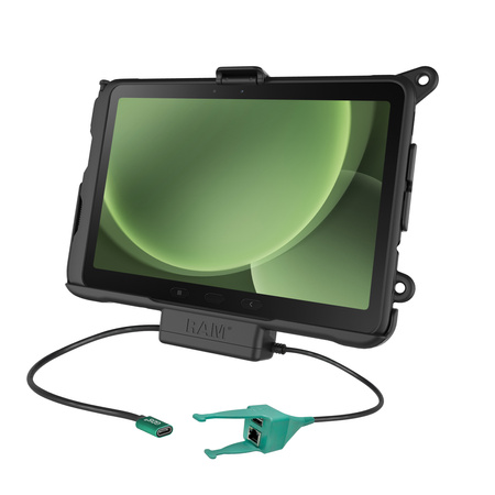 RAM® USB-C Powered Dock + USB-A &amp; RJ45 Data dla Tab Active5 Pro i 4 Pro