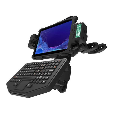 Uniwersalny uchwyt do wózków widłowych RAM® z okrągłą płytą i opcją akcesoriów