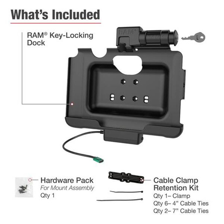 RAM® Key-Locking USB-C Powered Dock dla Tab Active4 Pro i Tab Active Pro