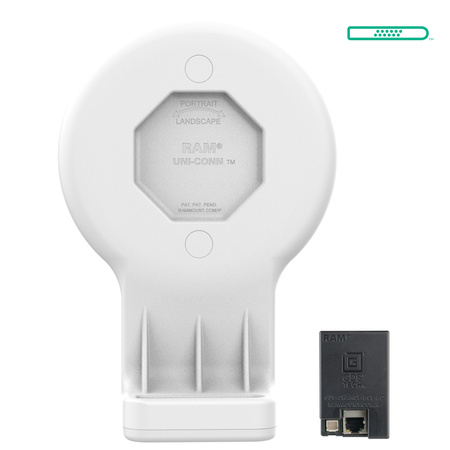 Stacja dokująca GDS® Uni-Conn™ z magnetycznym odbiornikiem i PoE - szara