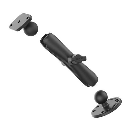 RAM® Double Ball Drill-Down Mount with Diamond Plate - Long