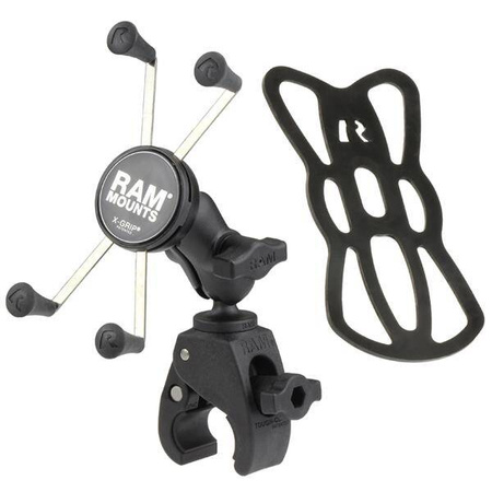 RAM® X-Grip® Duży uchwyt na telefon z małą podstawą zaciskową Tough-Claw™ - krótki
