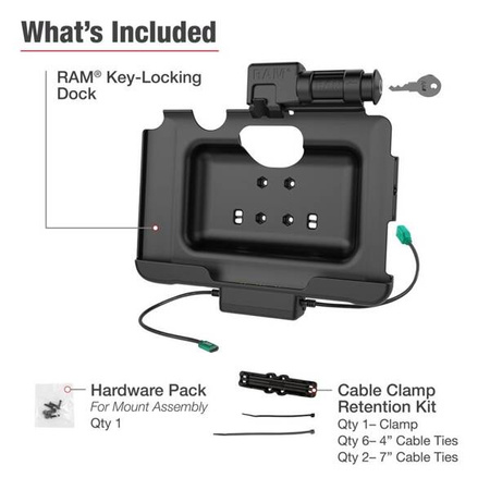 RAM® Key-Locking Power + Data Dock for Tab Active4 Pro & Tab Active Pro