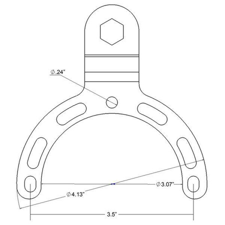 RAM® Small Gas Tank Mount with Universal Action Camera Adapter