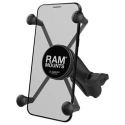 Duży uchwyt na telefon RAM® X-Grip® z kompozytowym ramieniem z podwójnym gniazdem