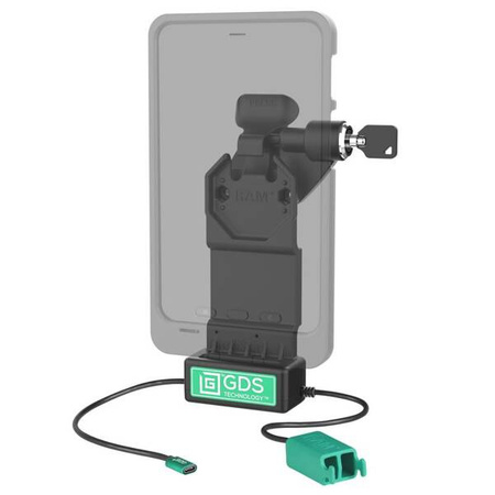 GDS® Uni-Conn™ z prawą blokadą zasilania + podwójna stacja dokująca USB-A