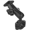 RAM® Torque™ Medium Rail Double Ball Mount with Diamond Plate