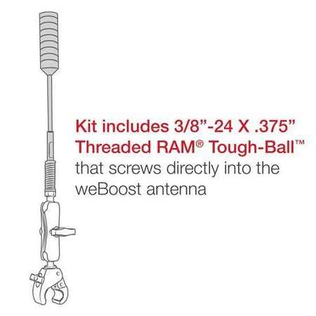 Wzmocniony uchwyt RAM® Tough-Claw™ do weBoost