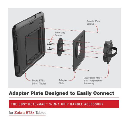 Akcesoria GDS® Roto-Mag™ 3 w 1 z uchwytem do Zebra ET8x