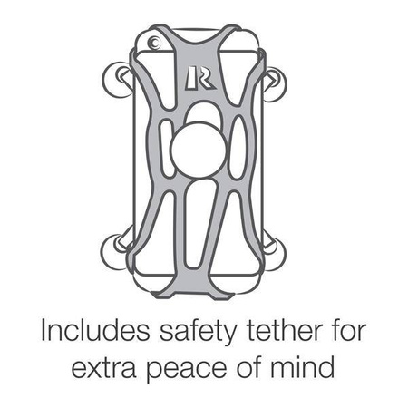 Uchwyt na telefon RAM® X-Grip® z niskoprofilową przyssawką - krótki