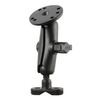 RAM® Kierownica U-Bolt Double Ball Mount z okrągłą płytką i bez osprzętu