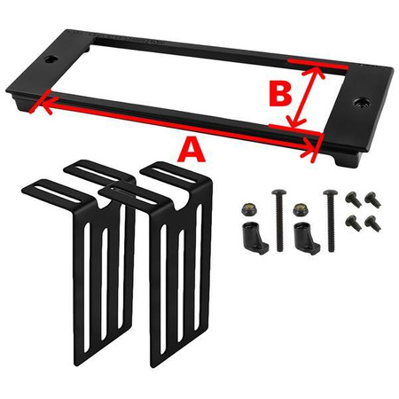 Niestandardowa płyta czołowa RAM® Tough-Box™ 3" do urządzeń 5,7" x 1,85"