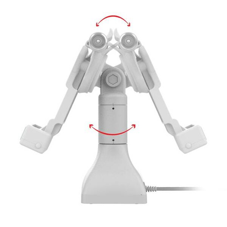 GDS® Uni-Conn™ 7" Locking Pedestal Dock z PoE - szary