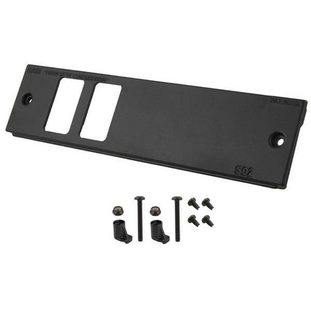 Płyta czołowa RAM® Tough-Box™ 2" z dwoma portami przełącznika