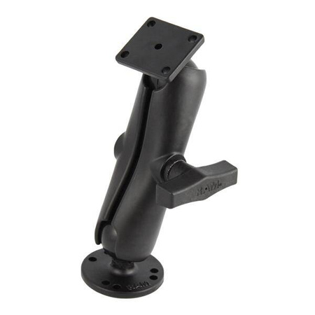 RAM® Double Ball Mount with Round and Rectangular Plates
