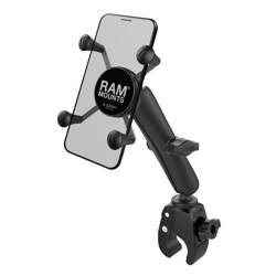 Uchwyt na telefon RAM® X-Grip® z małą podstawą zaciskową RAM® Tough-Claw™ - długi