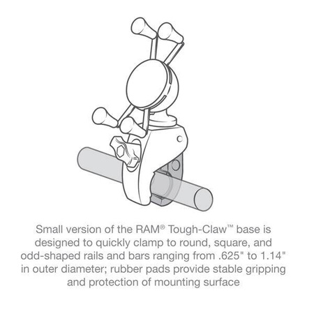 Uchwyt na telefon RAM® X-Grip® z RAM® Snap-Link™ Tough-Claw™