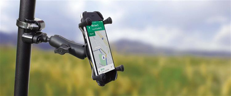 Duży uchwyt na telefon RAM® X-Grip® z podstawą szyny ATV/UTV