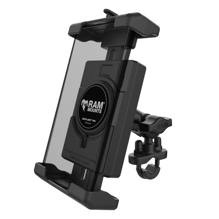 Uchwyt na telefon RAM® Quick-Grip™ Pro XL z podstawą U-Bolt na kierownicę - krótki
