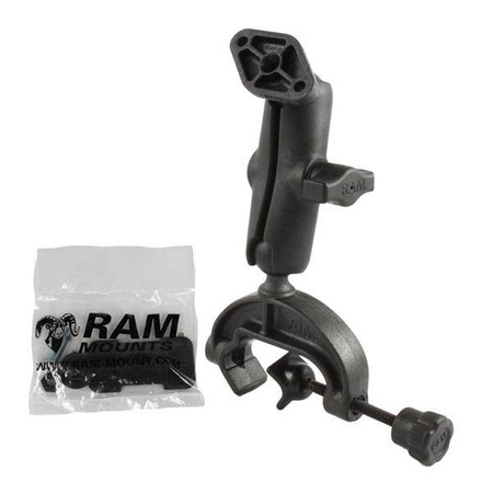 RAM® Composite Yoke Clamp Mount with Diamond Plate - Medium