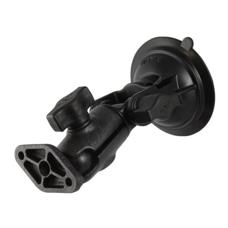 RAM® Twist-Lock™ kompozytowy uchwyt z przyssawką z grzechotką i diamentową płytką