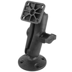 RAM® Composite Drill-Down Double Ball Mount z prostokątną płytką AMPS