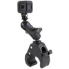 RAM® Tough-Claw™ Medium Clamp Mount z uniwersalnym adapterem do kamer sportowych
