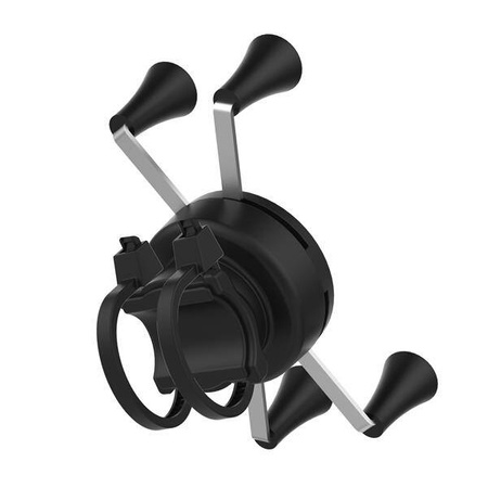 Uchwyt na telefon RAM® X-Grip® z niskoprofilową podstawą kierownicy z zamkiem błyskawicznym