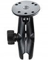 RAM® Double Socket Arm with Round Plate - B Size Medium
