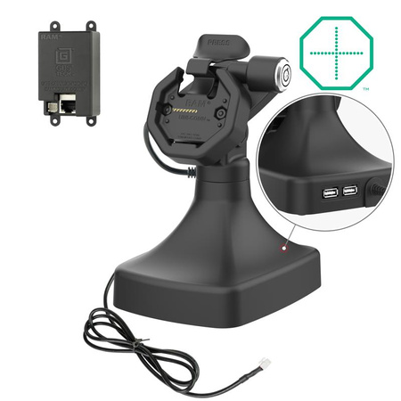 GDS® Uni-Conn™ Zasilana stacja dokująca uchylno-obrotowa z PoE + dane
