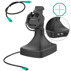 Zasilana GDS® Uni-Conn™ uchylno-obrotowa stacja dokująca z USB-C + dane
