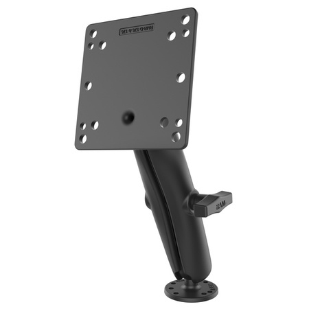 Podwójny uchwyt kulowy RAM® z płytką VESA 100x100 mm - rozmiar C, długi