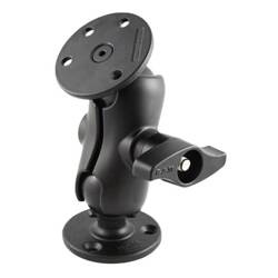 Podwójne mocowanie kulowe RAM® z okrągłymi płytkami wzmocnionymi stalą - rozmiar D krótki